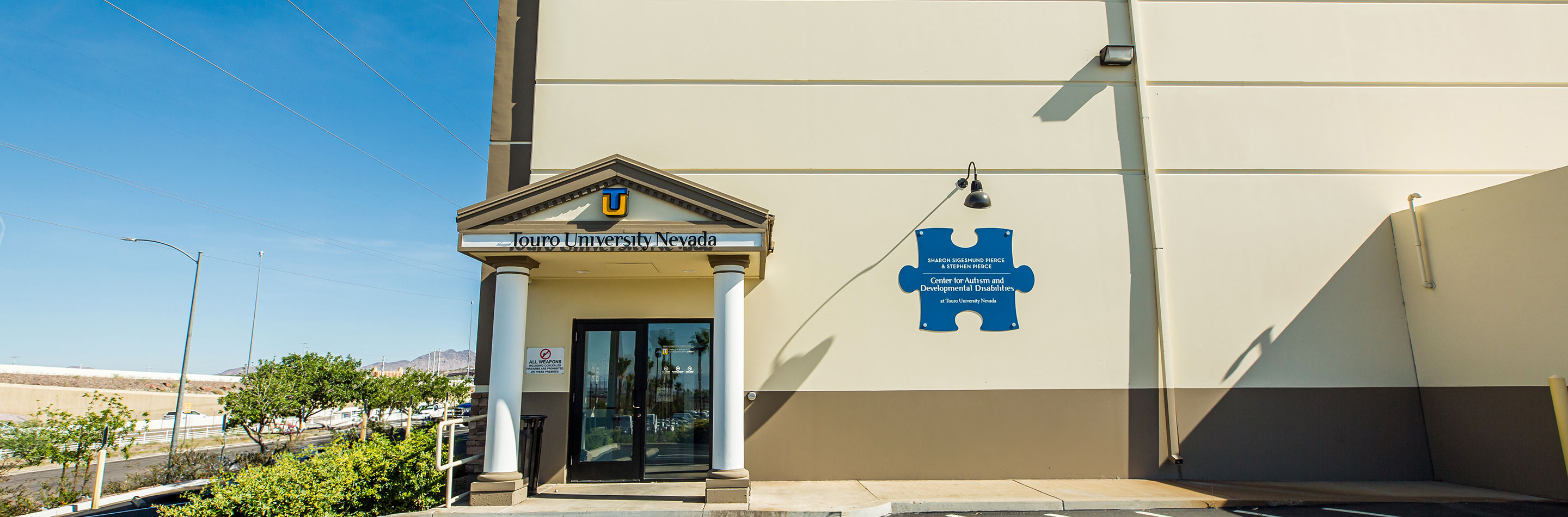 Front of the Pierce Autism Center at Touro building